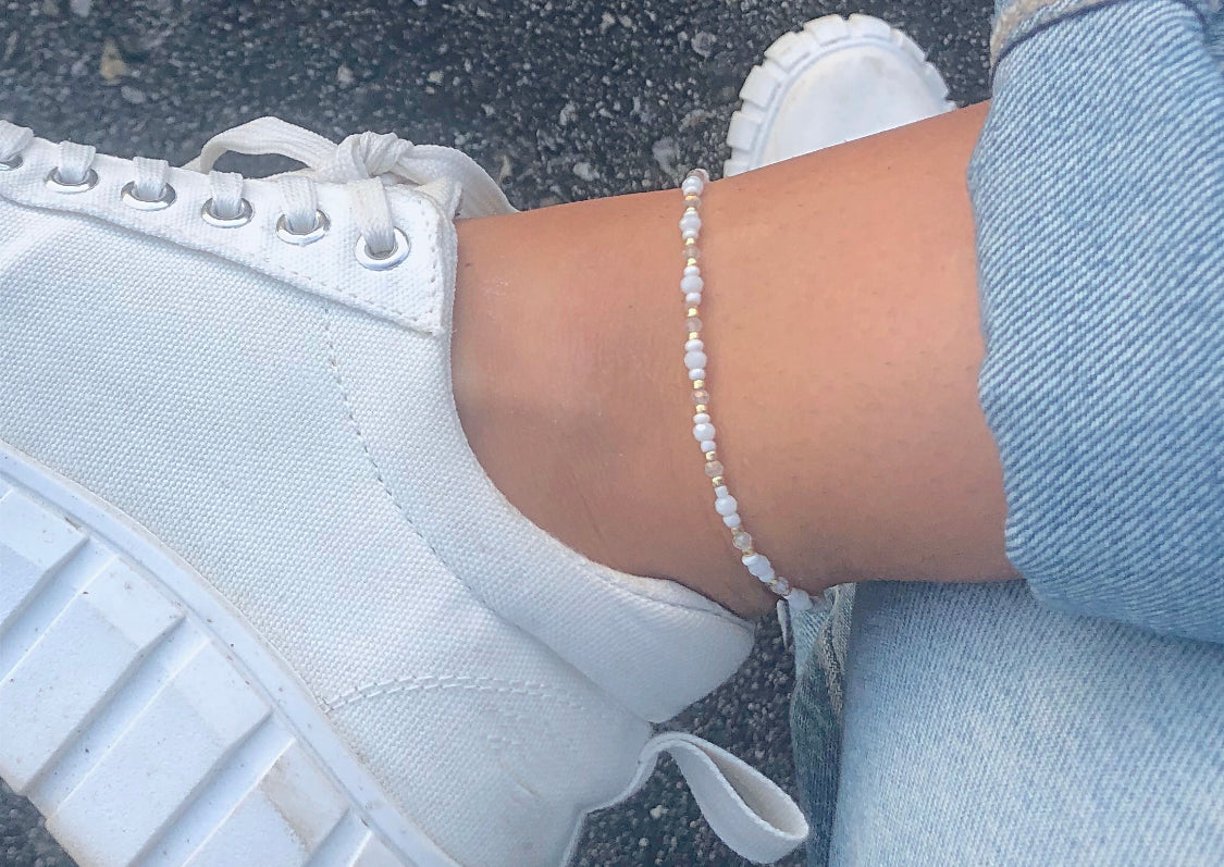 Beaded Stretchy Anklet