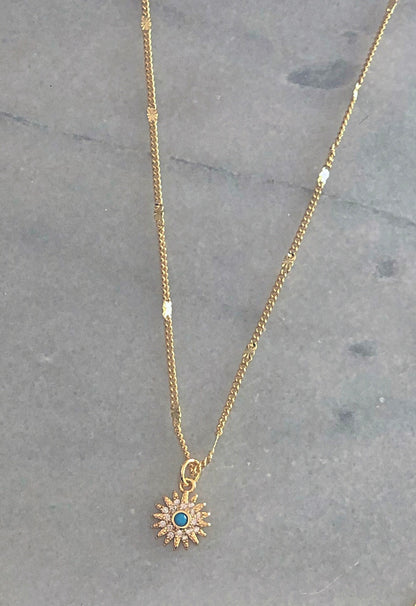 Turquoise Sun Necklace