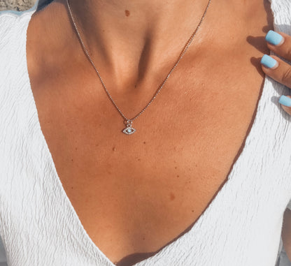 Turquoise Evil Eye Necklace