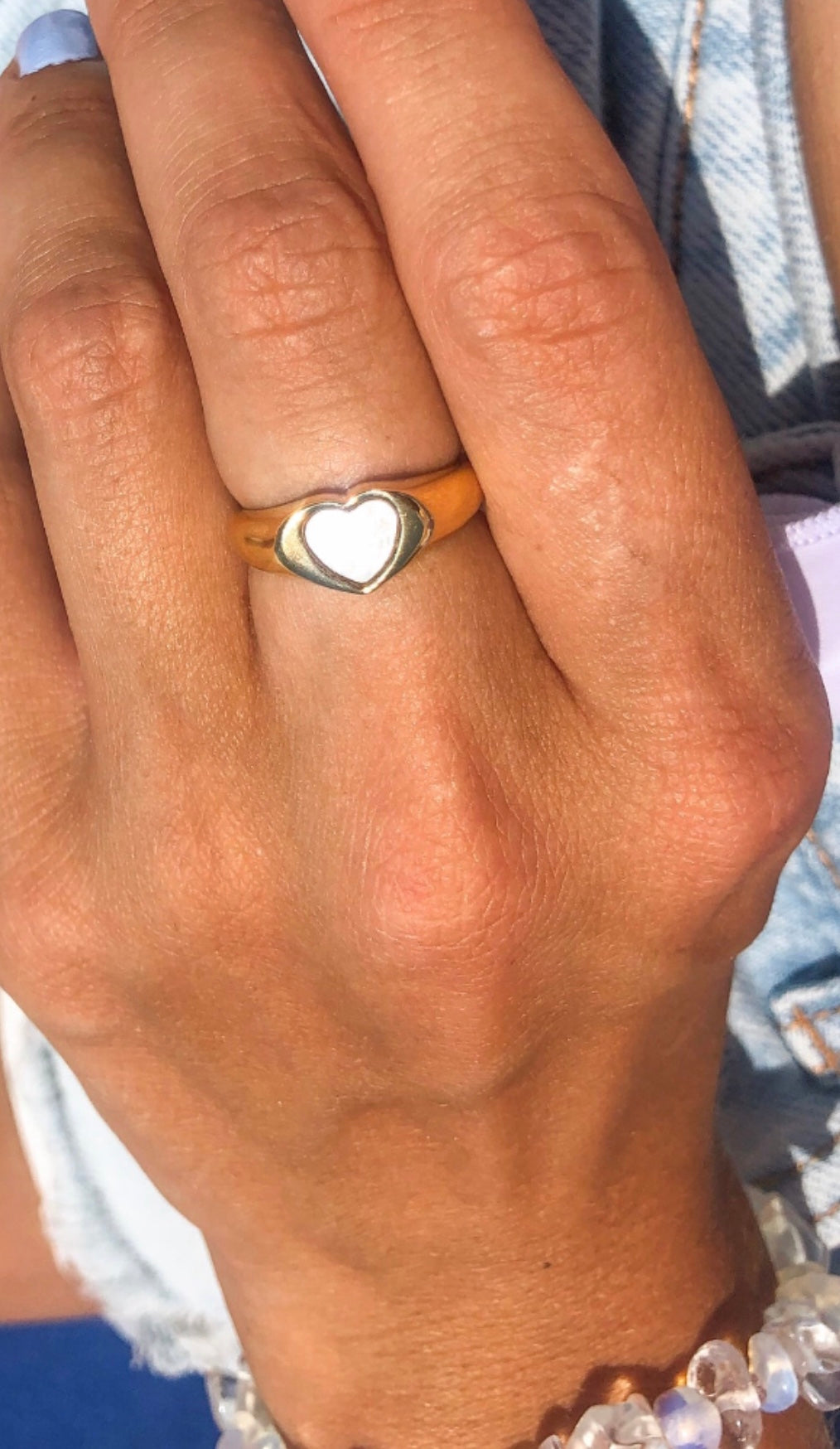 White Shell Ring