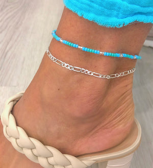 Beaded Stretchy Anklet