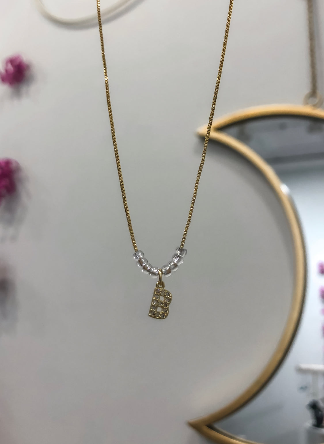 Gold Dainty Initial Choker