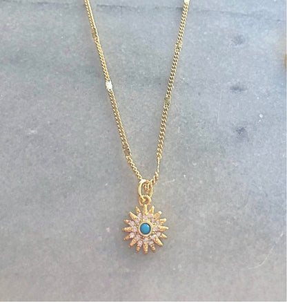 Turquoise Sun Necklace