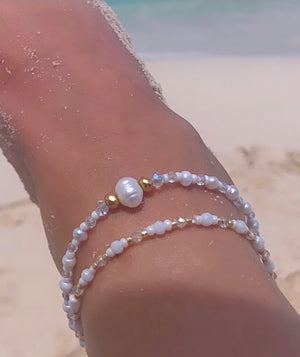 Freshwater Pearl Stretchy Anklet