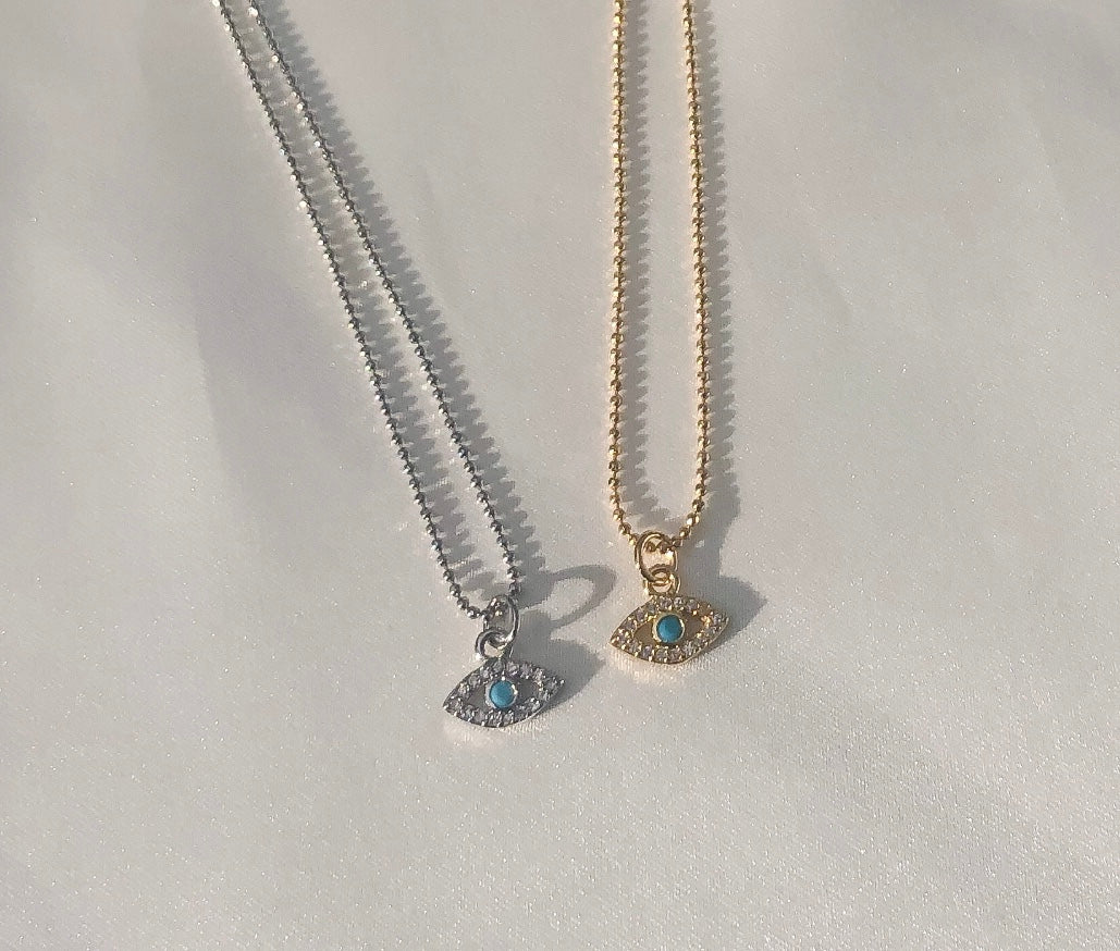 Turquoise Evil Eye Necklace