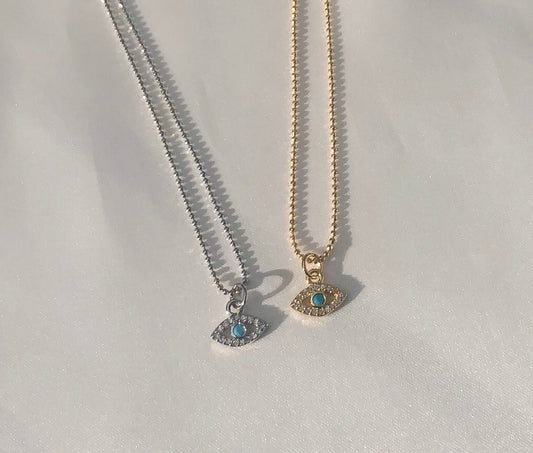 Turquoise Evil Eye Necklace
