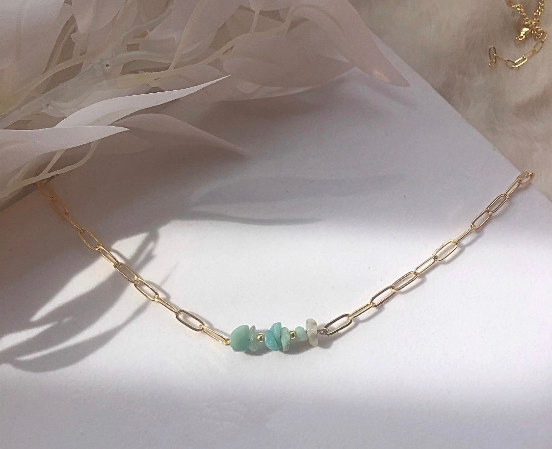 Natural Crystal Chip Choker