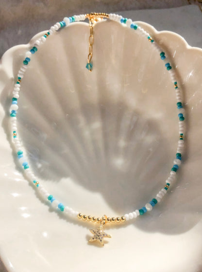 Beaded Starfish Choker