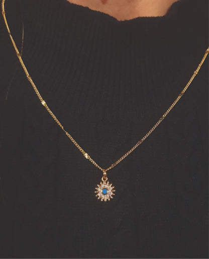 Turquoise Sun Necklace