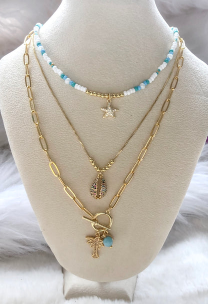 Crystal Palm Tree Necklace