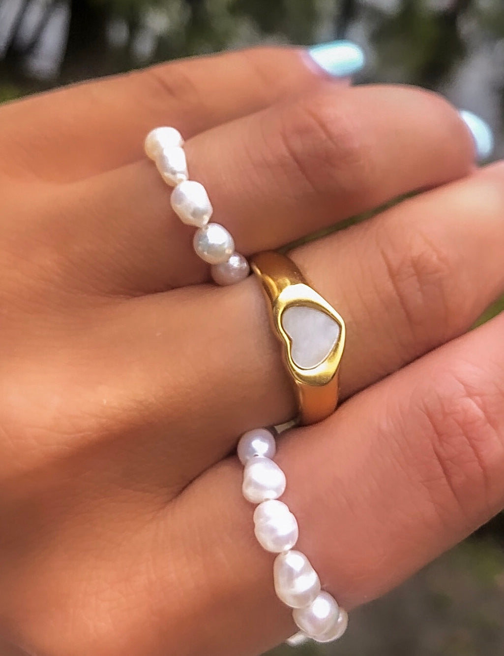 Freshwater Pearl Stretchy Ring