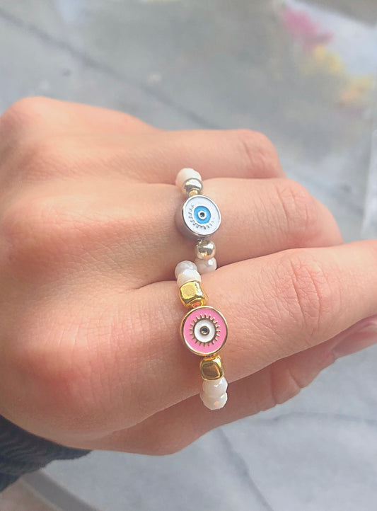 Evil Eye Stretchy Ring