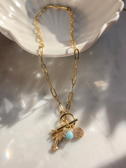 Crystal Palm Tree Necklace
