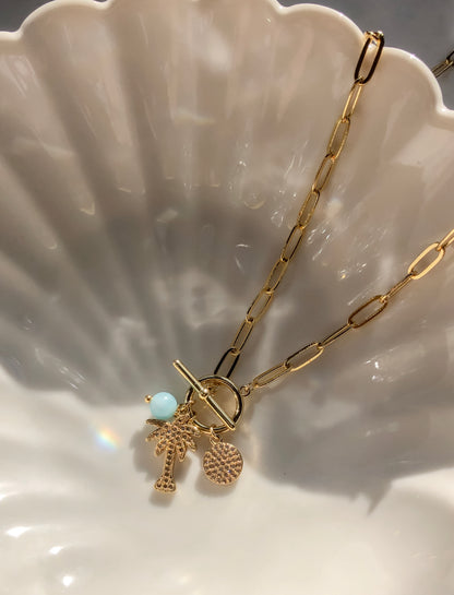 Crystal Palm Tree Necklace