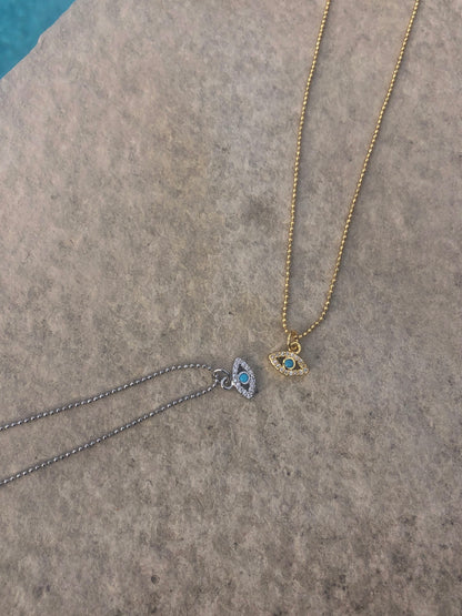 Turquoise Evil Eye Necklace