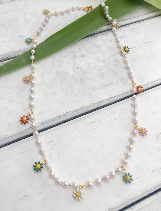Pearl Bouquet Choker