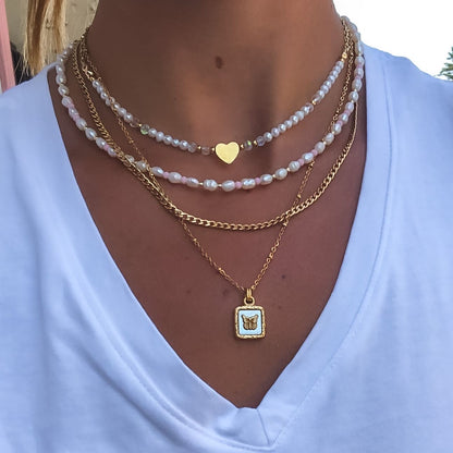 Lila Pearl Choker