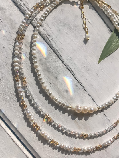 Triple Pearl Choker
