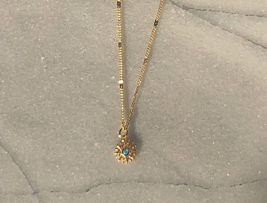 Turquoise Sun Necklace