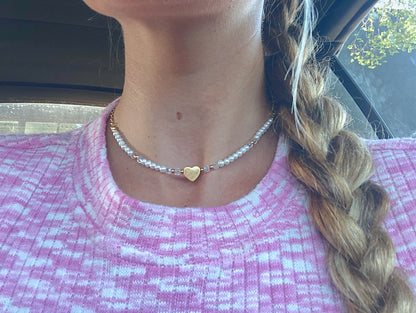 Lila Pearl Choker