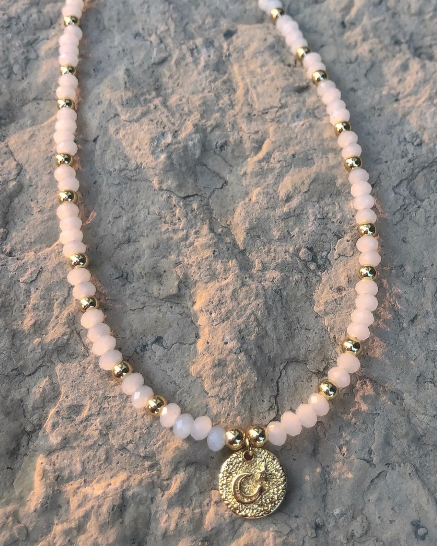 Moon + Star Coin Choker