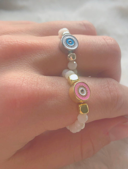 Evil Eye Stretchy Ring