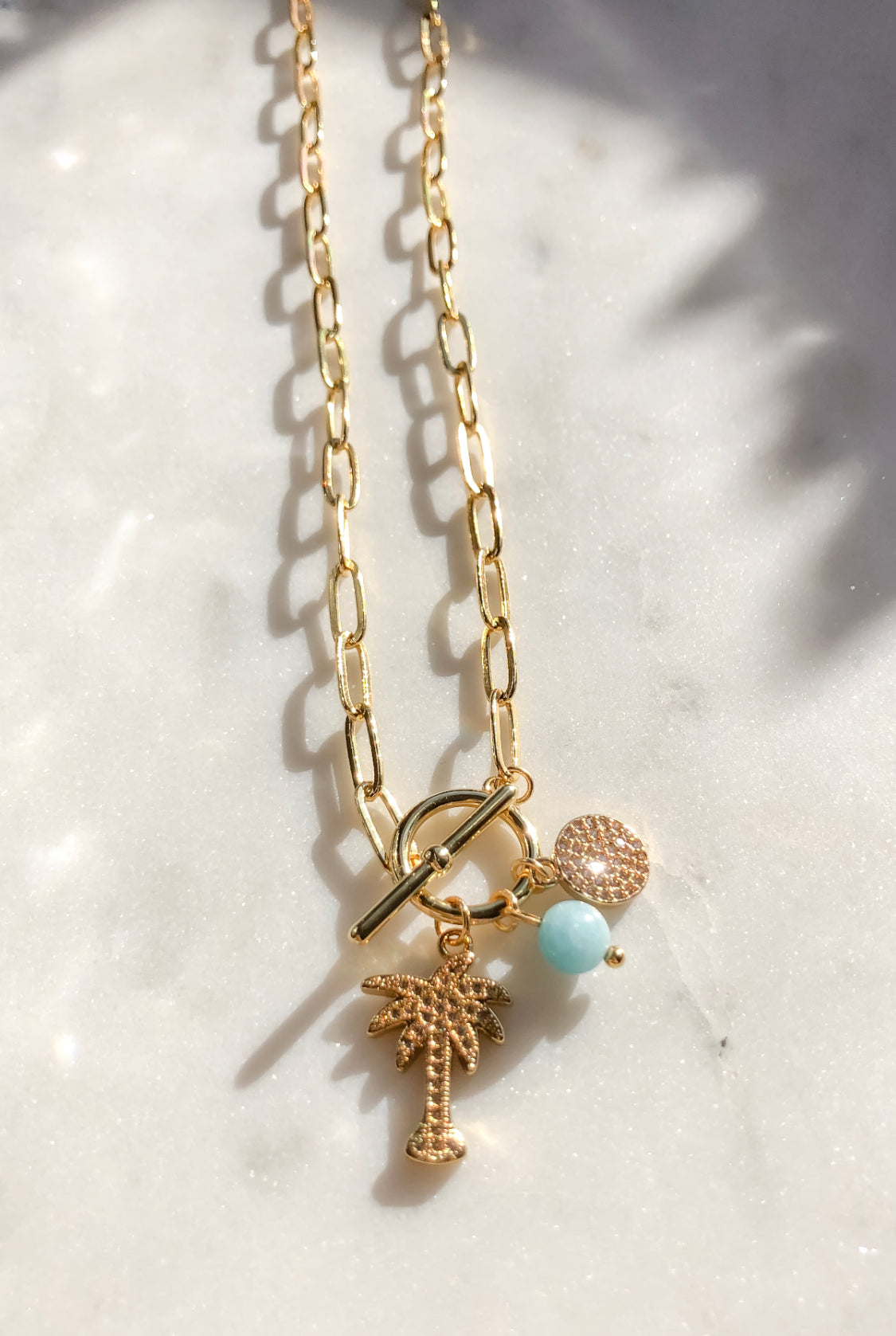 Crystal Palm Tree Necklace