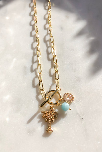 Crystal Palm Tree Necklace